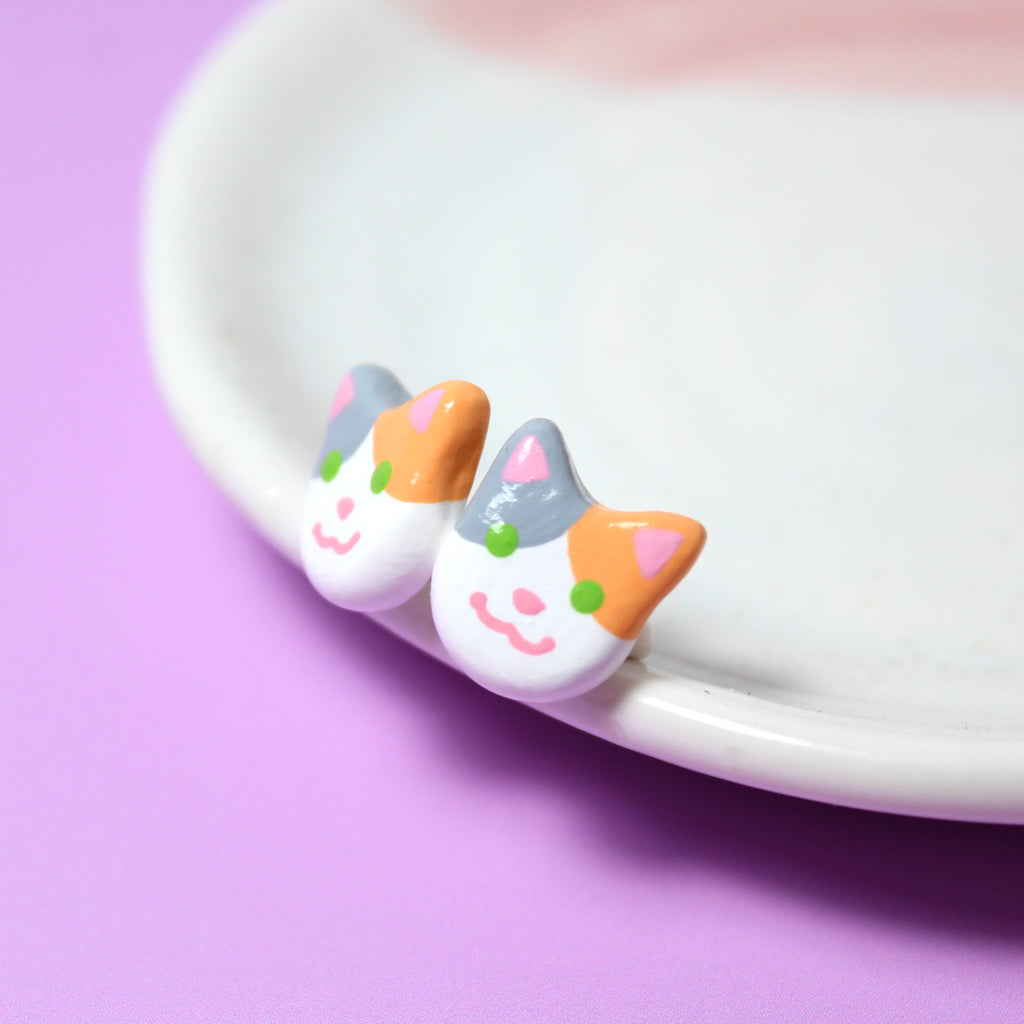 Calico Cat Earrings