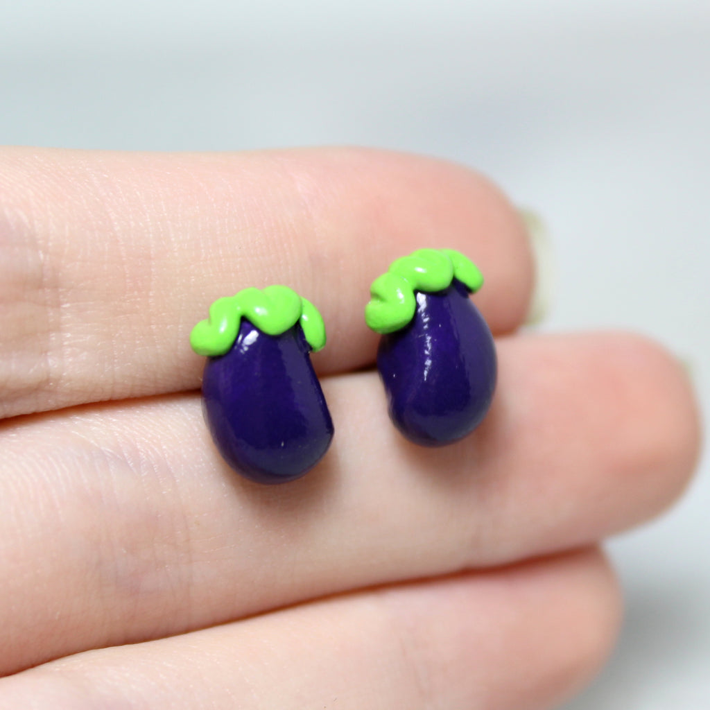 Eggplant Earrings