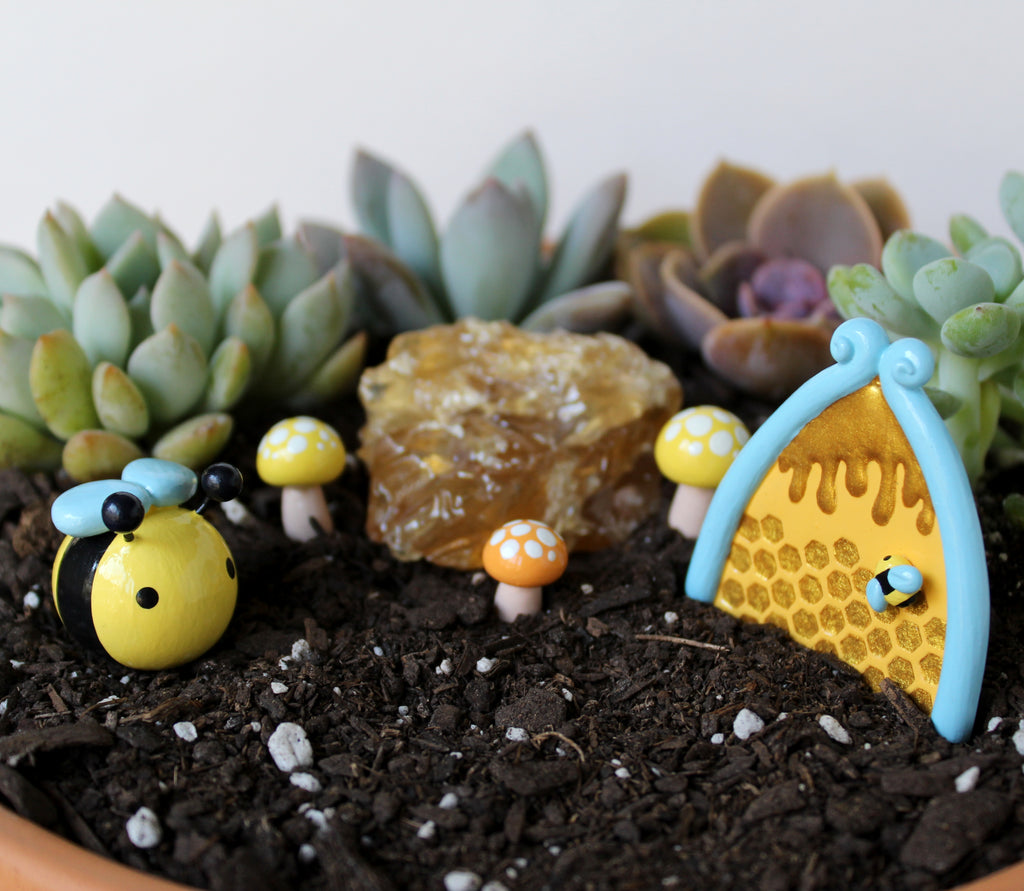 Honey Bee Fairy Garden Kit