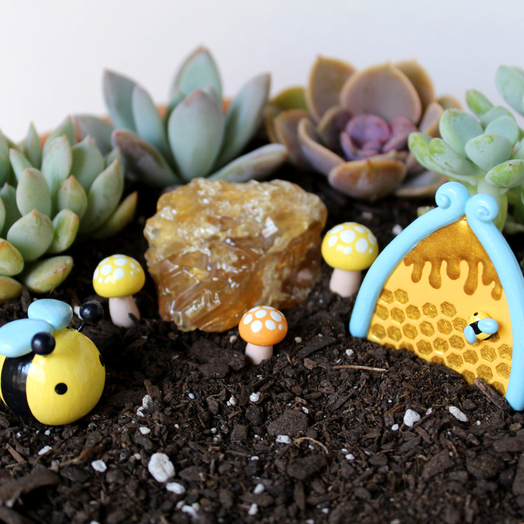 Honey Bee Fairy Garden Kit