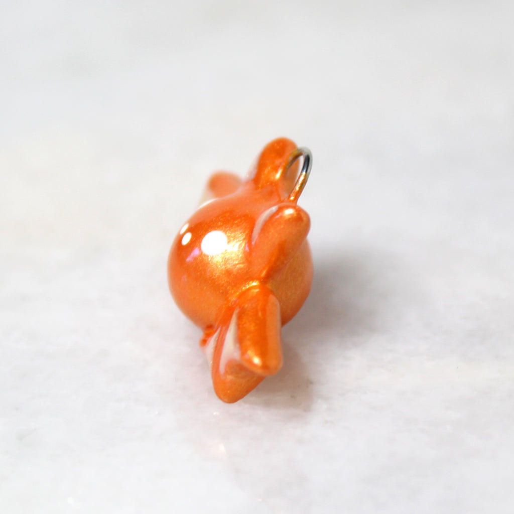Orange Bat Charm