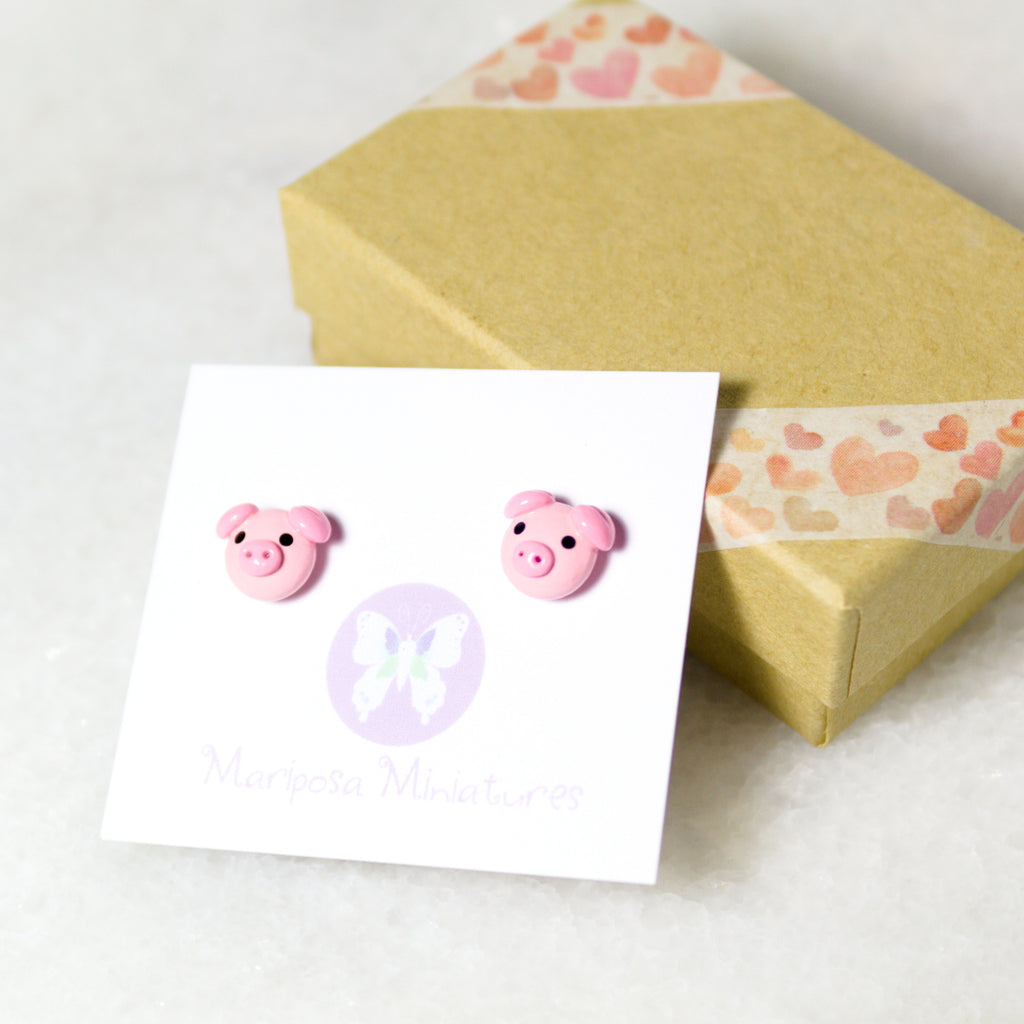 Pig Earrings
