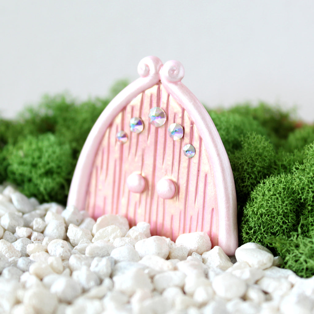 Pink Gold Fairy Door