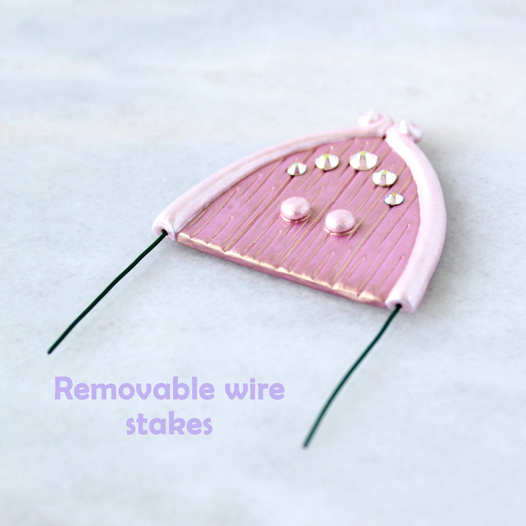 Pink Gold Fairy Door