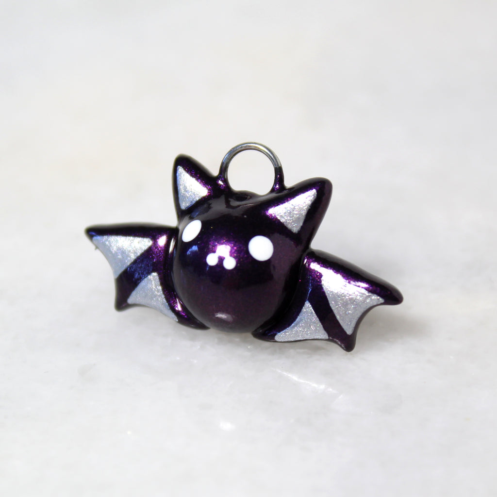 Plum Bat Charm