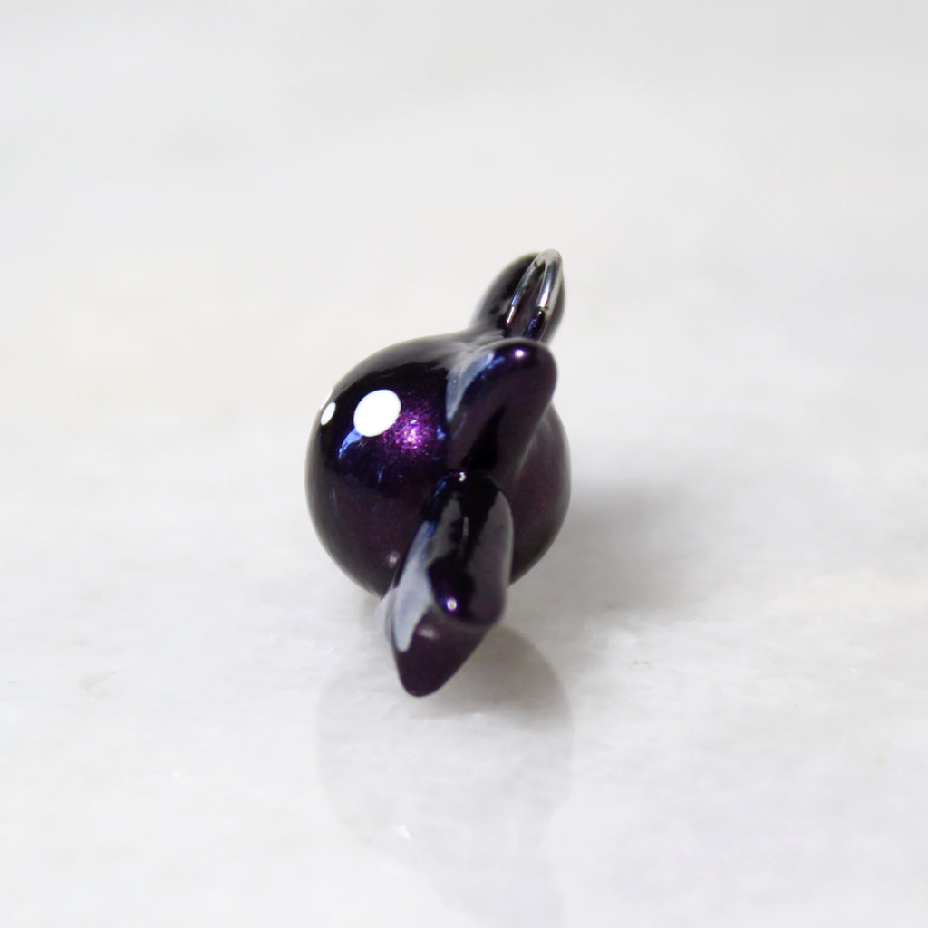 Plum Bat Charm