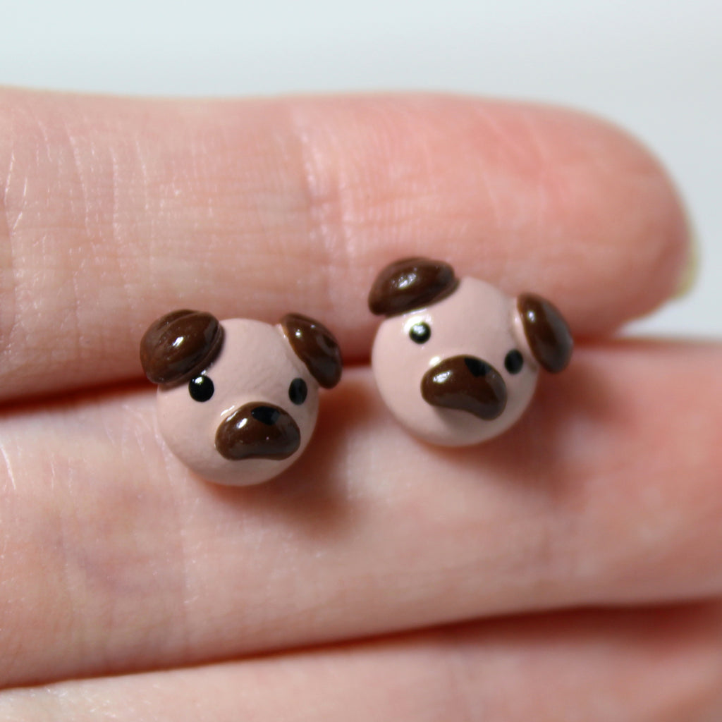 Pug Earrings