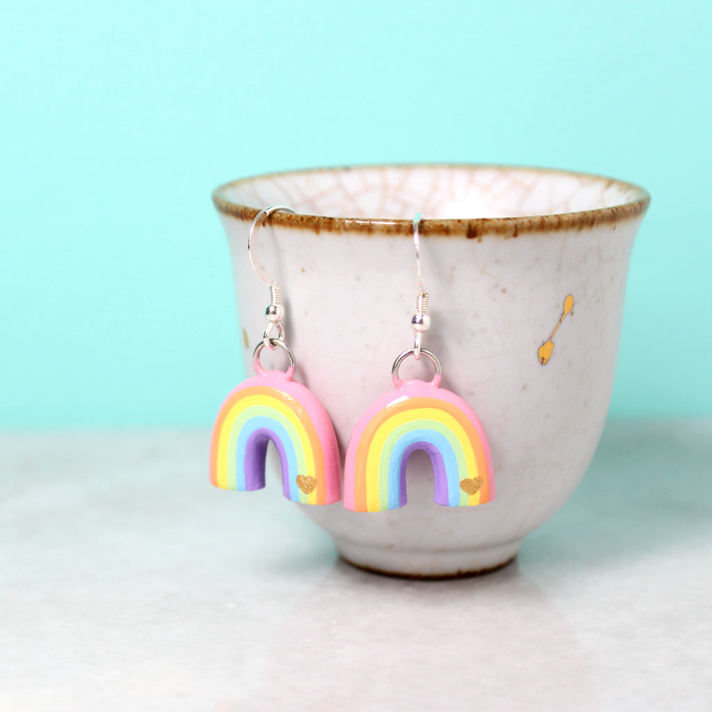 Rainbow Dangle Earrings