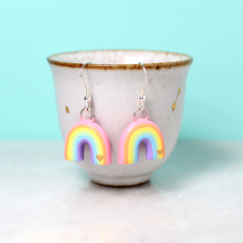 Rainbow Dangle Earrings