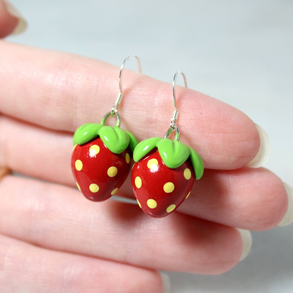 Strawberry Drop Earrings