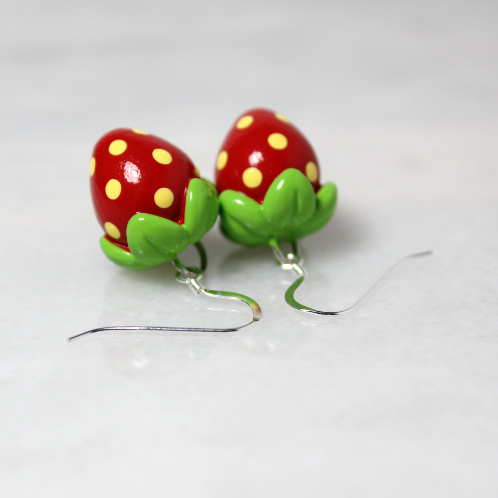 Strawberry Drop Earrings