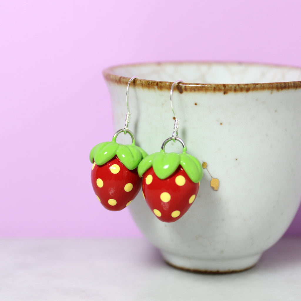 Strawberry Drop Earrings