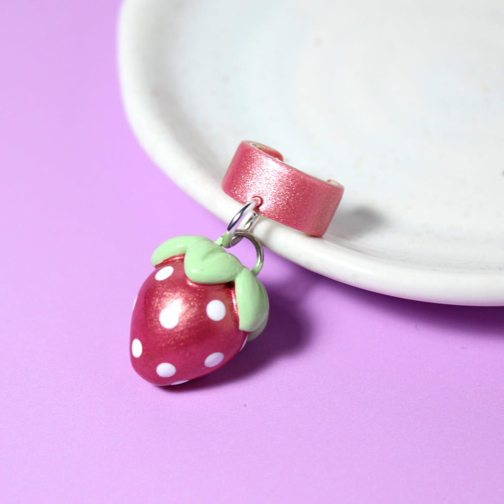 Strawberry Ear Cuff