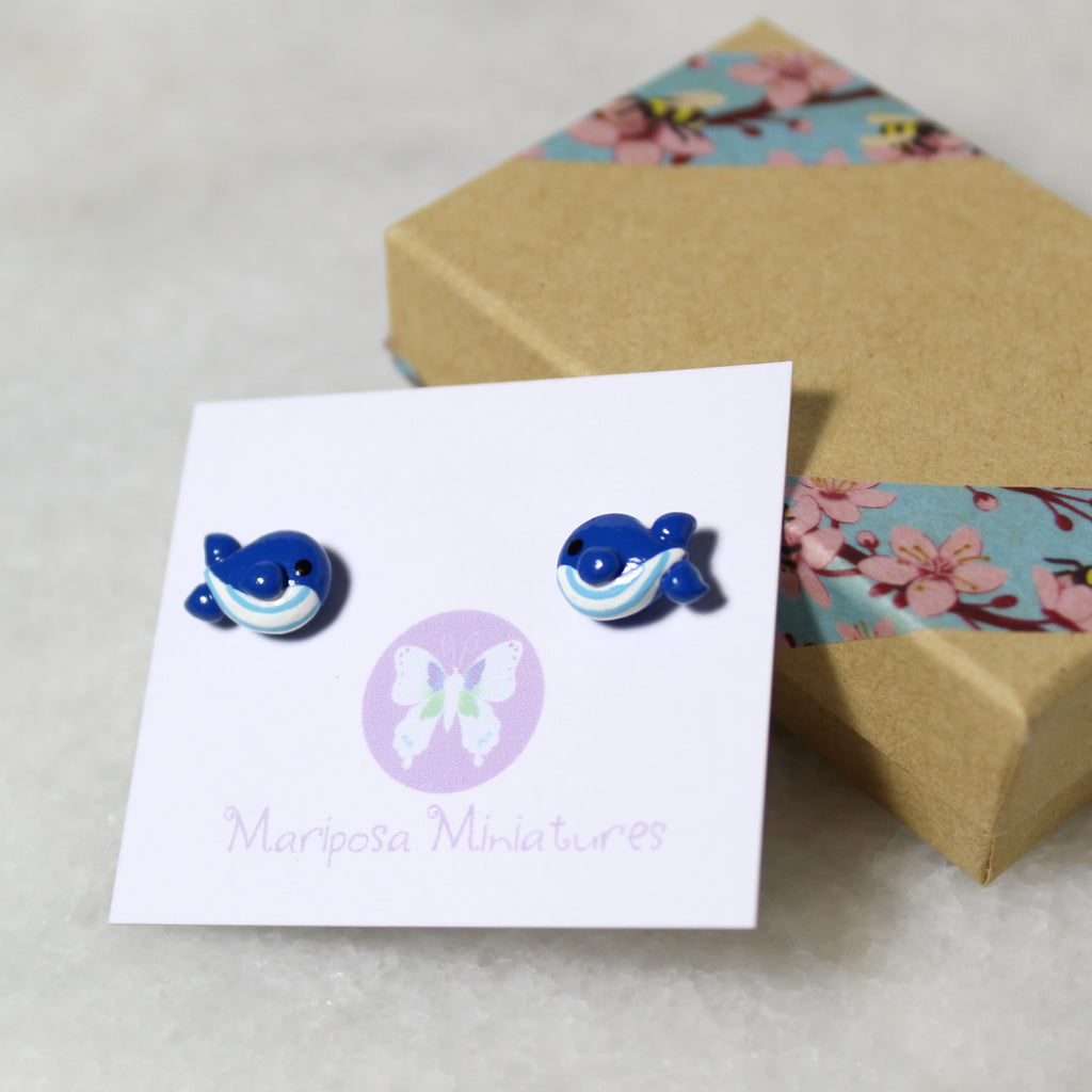 Whale Earrings